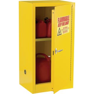 Sandusky Lee Compact Flammable Safety Cabinet — 23in.W x 18in.D x 35in.H, Model# SC12F  Storage Cabinets