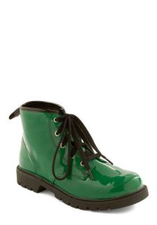 Love Forever green Boots  Mod Retro Vintage Boots