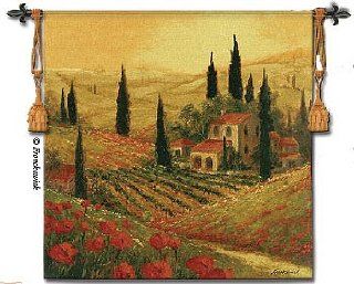 Poppies of Toscano II BW Wall Hanging   Wall Decor Stickers