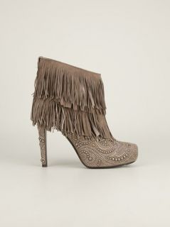 Philipp Plein Fringed Studded Boot   First Boutique