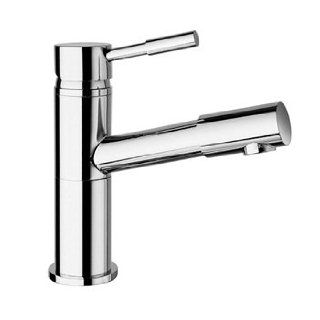 LaTorre 12581TC Inca Brass/Wenge Handle Bathroom Faucets Single Hole Lav Faucet With Extractrable Spray Head/Pull Out Spray Head   Bidet Faucets  