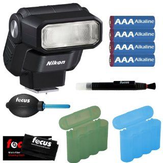 Nikon SB 300 AF Speedlight Flash for Nikon Digital SLR Cameras + AAA Alkaline Batteries 4 Pack + Four Slot AA Battery Storage Case Set + Kit  Camera & Photo