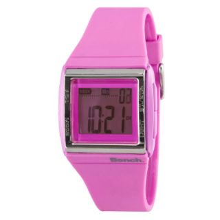 Bench Womens Digital Pink Strap Watch      Clothing