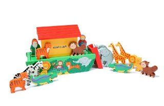 Toy Workshop Medium Noah's Ark with 14 Animals Toys & Games