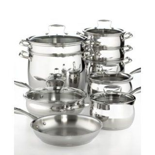Tools of the Trade Belgique Stainless Steel 14 Piece Cookware Set Kitchen & Dining
