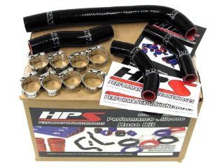 HPS (57 1235 BLK) Black Silicone Radiator Hose Kit for Honda CRF250R Automotive