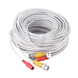 iSmart BNC Extension All in one Cable for surveillance cameras(165foot, white)  Camera & Photo