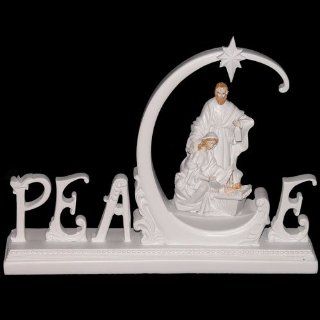 Lightable "Peace" Christmas Nativity Scene Jesus Mary   Nativity Figurine Sets
