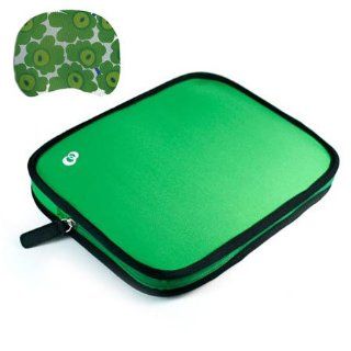 Irresistable Reversible Neoprene Black Green Sleeve Carrying Case for Acer Aspire One 10 inch Netbooks + SumacLife TM Wisdom Courage Wristband Computers & Accessories