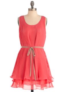 Pleats Be Mine Dress in Pink  Mod Retro Vintage Dresses