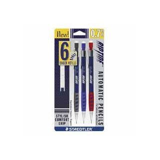 Staedtler, Inc. Products   Automatic Pencil, Rubber Grip, w/Metal Clip, .7mm, Assorted   Sold as 1 PK   Riptide automatic pencil features a rubberized grip design and a large eraser. Sliding sleeve protects shirt pockets, backpacks, bags and more. Automati