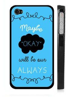 The Fault in Our Stars Quote iPhone 4 4s Case   "Maybe okay will be our always" Cell Phones & Accessories