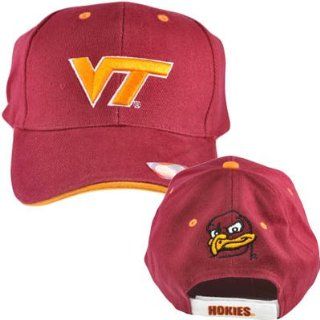 NCAA Virginia Tech Hokies Maroon Velcro Closure Cap  Sports Fan Baseball Caps  Sports & Outdoors