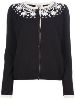 Moschino Cheap & Chic Beaded Monochrome Cardigan