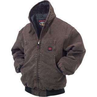 Tough Duck Washed Hooded Bomber — XL, Chestnut  Coats