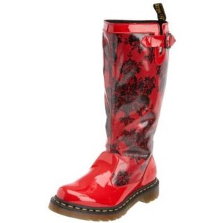 Dr. Martens Women's Nellie Boot,Red Lamper,5 UK (US Women's 7 M) Shoes