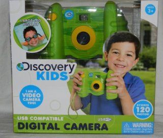 Discovery Kids Green Digital Camera (Ages 3+) (Also a Video Camera & USB Compatible) (Stores 120 Photos) Toys & Games