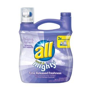 All Small & Mighty Triple Concentrated Liquid Laundry Detergent, Relax & Refresh, 96 Ounce Bottles (Case of 4) Health & Personal Care