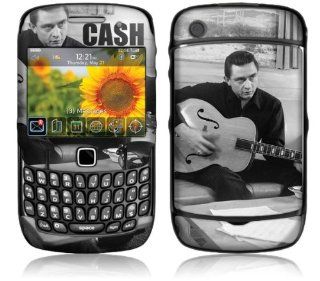 MusicSkins, MS JC10044, Johnny Cash   Strum, BlackBerry Curve (8520/8530), Skin Cell Phones & Accessories