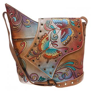 Anuschka Large Abstract Flap Bag  Women's   Henna Butterfly