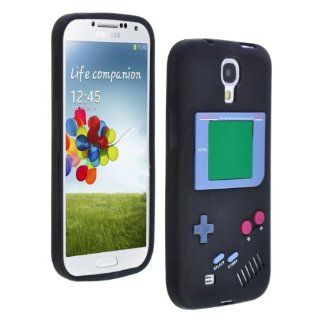 eFuture(TM) Black Nintendo Gameboy Rubber Silicone Soft Skin Gel Case Cover for Samsung Galaxy SIV/S4 i9500 +eFuture's nice Keyring Cell Phones & Accessories