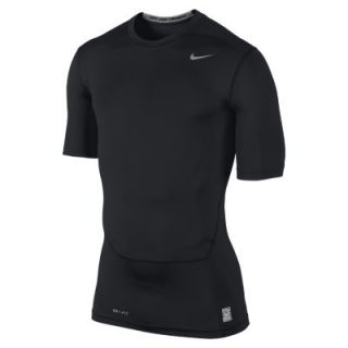 Nike Pro Combat Core Compression Half Sleeve Mens Shirt   Black