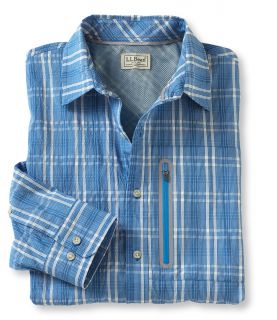 Cool Weave Plaid Shirt, Long Sleeve