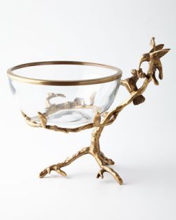 Brass & Glass Decorative Bowl   John Richard Collection
