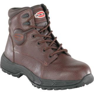Iron Age 6 Inch Steel Toe EH Sport/Work Boot   Brown, Size 9 Wide, Model IA5100
