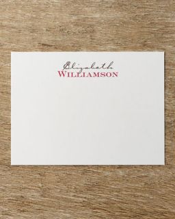 25 Two Tone Correspondence Cards with Personalized Envelopes