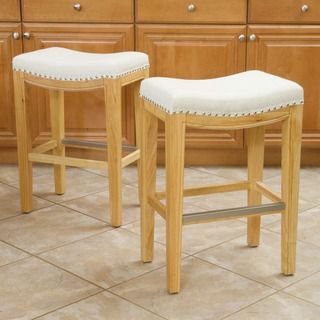 Christopher Knight Home Avondale Beige Backless Counter Stool (set Of 2)