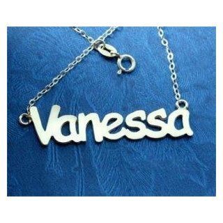 Personalized 925 Silver Any Name Necklace Vanessa Style 