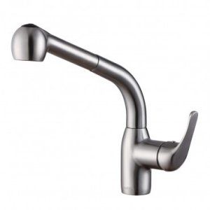 Ruvati RVF1231ST Stainless Steel Musi Pullout Spray Kitchen Faucet