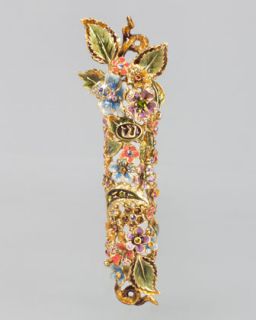 Floral and Vine Mezuzah   Jay Strongwater