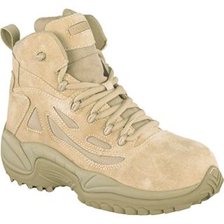 Reebok Rapid Response 6 Inch Composite Toe Zip Boot   Desert Tan, Size 12,