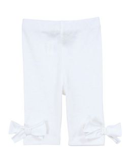 LOrange Bow Detail Pants, White, 3 18 Months   Lili Gaufrette