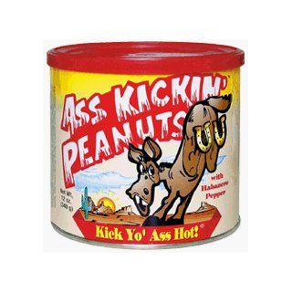 Ass Kickin Peanuts LG.   Grab your favorite beverage because you're gonna need it.  Snack Food  Grocery & Gourmet Food