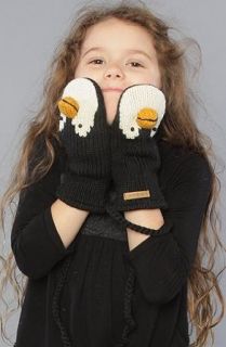 deLux The Kids Penguin Mittens,Kids for Unisex, One Size,Black Clothing