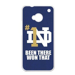 NCAA Notre Dame Fighting Irish Team Logo BEEN THERE WON THAT Unique Durable Hard Plastic Case Cover for HTC ONE M7 Custom Design UniqueDIY Cell Phones & Accessories