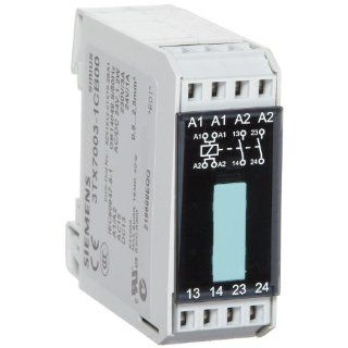 Siemens 3TX7003-1AB00 Interface Relay Narrow Design Cage Clamp Terminal 1 NO Contact 11.5mm Width Output Interface With Relay Output 24VAC/DC Control Supply Voltage For Low Heights Between Tiers 