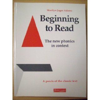 Beginning to Read A Summary Marilyn Jager Adams 9780435110031  Children's Books