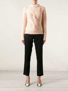 Carven Chunky Cable Knit Sweater