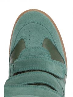 Burt suede and leather wedge trainers  Isabel Marant  MATCHE