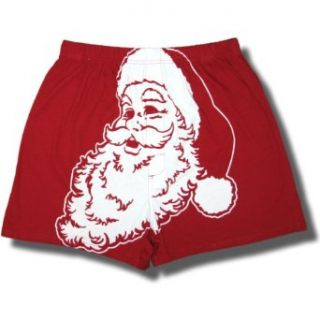 Funny Apparel Men's Holiday Santa "Believe" Cotton Boxer at  Mens Clothing store