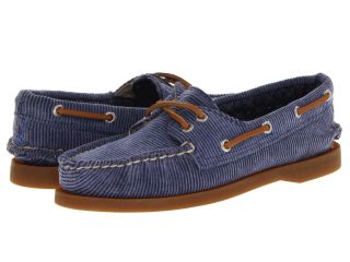 Sperry Top Sider A/O 2 Eye Blue Washed Corduroy