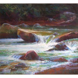 Art River Rock  Pastel  Bob Rohm