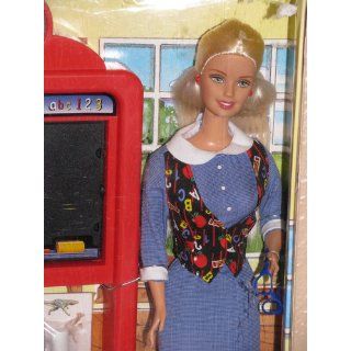 Barbie Teacher Doll w/ School Room Backdrop Toys & Games