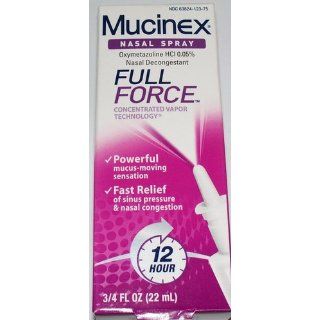 Mucinex Sinus Max Full Force Nasal Decongestant Spray, 0.75 Ounce Health & Personal Care