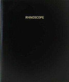 BookFactory Rhinoscope Log Book / Journal / Logbook   120 Page, 8.5"x11", Black Hardbound (XLog 120 7CS A L Black(Rhinoscope Log Book))  Record Books 