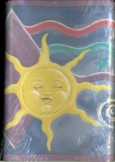 Sunworthy Self Stick Wallpaper Border   Whimsical Sun and Moon Where Both Sun and Moon Have Faces, Stars and Diamonds Are in the Background   5 Yards By 6.87 Inches    